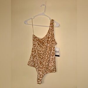 NanaMacs Mauve Leopard Print Bodysuit
